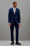 Burton Slim Fit Blue Texture Suit Jacket thumbnail 1