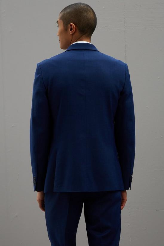 Burton Slim Fit Blue Texture Suit Jacket 2