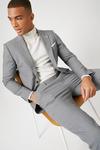 Burton Skinny Fit Grey Step Weave Suit Jacket thumbnail 1