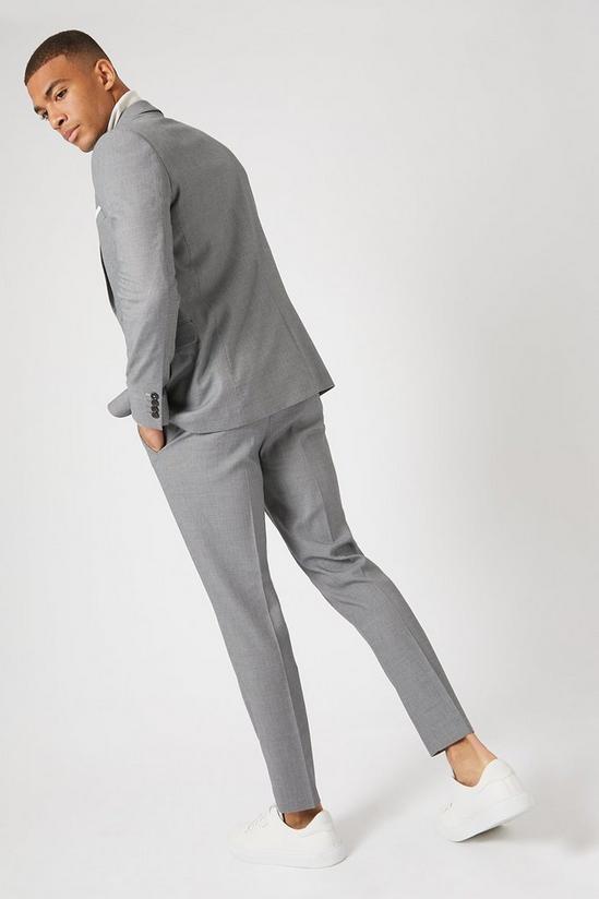 Burton Skinny Fit Grey Step Weave Suit Jacket 3