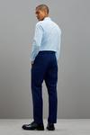 Burton Tailored Fit Blue Self Check Suit Trousers thumbnail 3