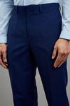 Burton Tailored Fit Blue Self Check Suit Trousers thumbnail 4