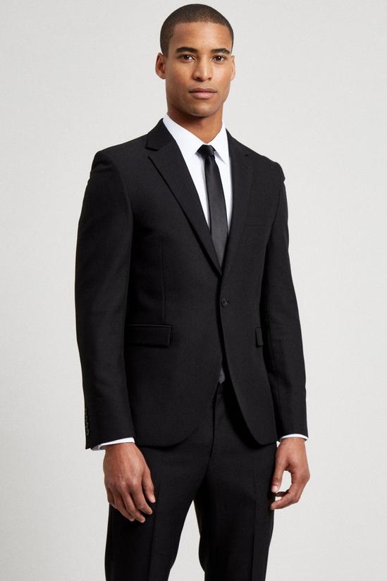 Burton Super Skinny Black Bi-stretch Suit Jacket 1