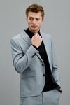 Burton Light Grey Skinny Bi-stretch Suit Blazer thumbnail 1
