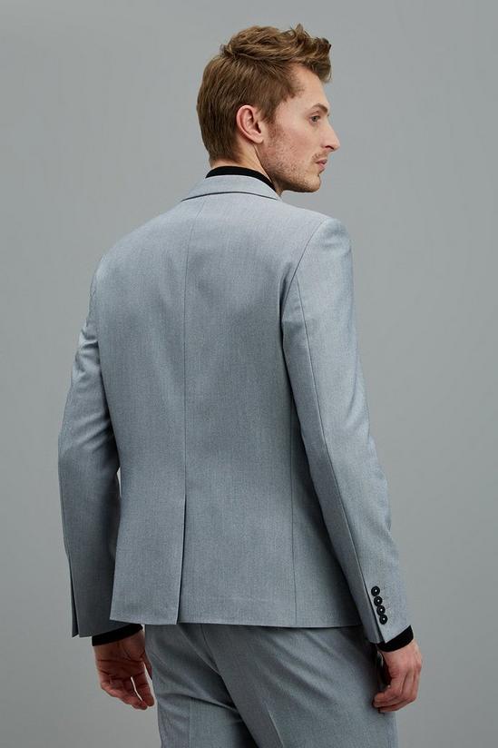 Burton Light Grey Skinny Bi-stretch Suit Blazer 3