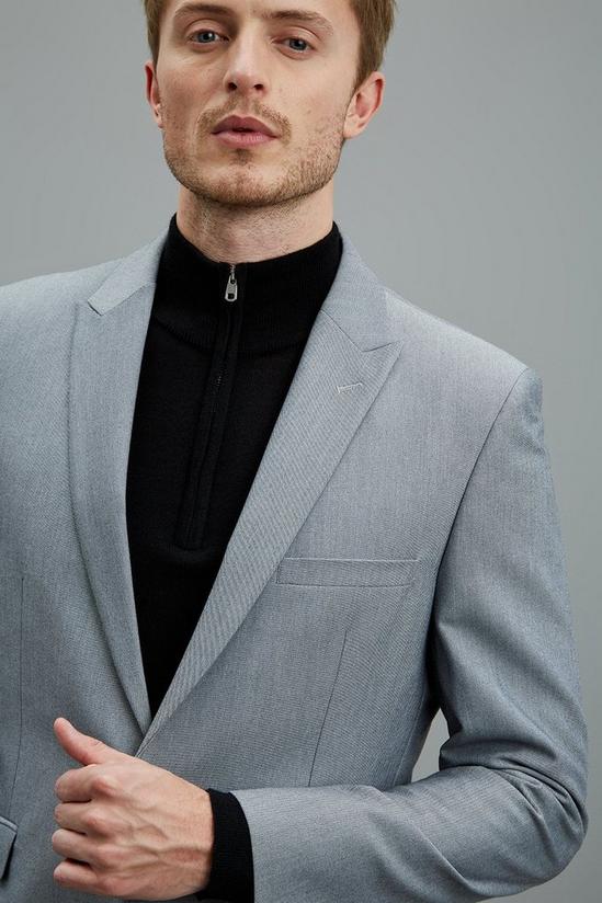 Burton Light Grey Skinny Bi-stretch Suit Blazer 5