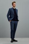 Burton Super Skinny Fit Blue Bi-Stretch Suit Jacket thumbnail 2
