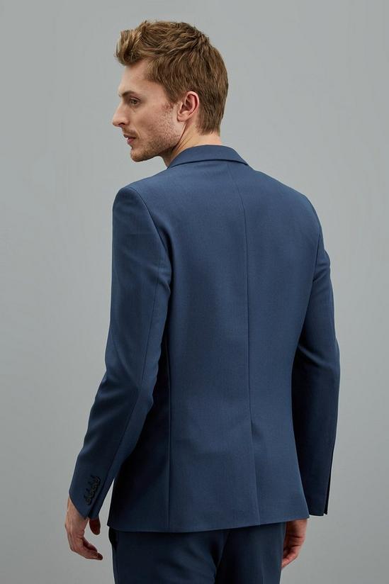 Burton Super Skinny Fit Blue Bi-Stretch Suit Jacket 3