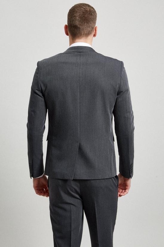 Burton Charcoal Skinny Bi-stretch Suit Jacket 3