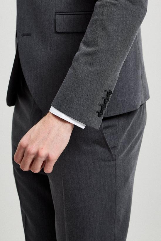 Burton Charcoal Skinny Bi-stretch Suit Jacket 6