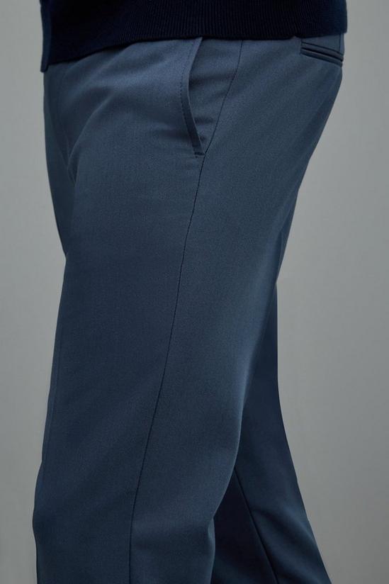 Burton Super Skinny Fit Crop Blue Bi-stretch Suit Trousers 4