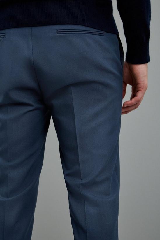 Burton Super Skinny Fit Crop Blue Bi-stretch Suit Trousers 6