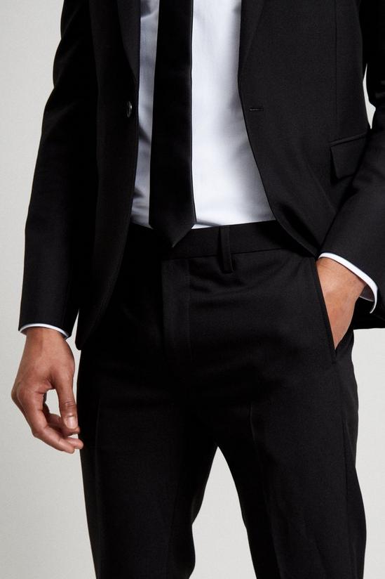 Burton Super Skinny Crop Fit Black Bi-stretch Suit Trousers 6