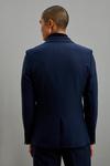 Burton Super Skinny Fit Navy Double Breasted Suit Jacket thumbnail 3