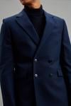 Burton Super Skinny Fit Navy Double Breasted Suit Jacket thumbnail 6