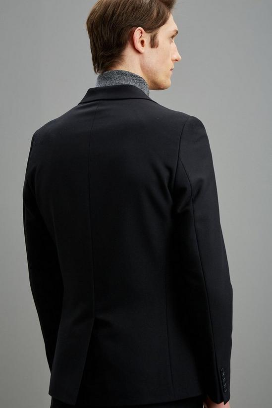 Burton Skinny Fit Black Double Breasted Bi-stretch Jacket 3