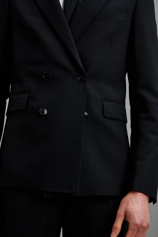 Burton Skinny Fit Black Double Breasted Bi-stretch Jacket 6