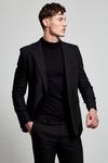 Burton Black Super Skinny Bi-stretch Double Breasted Suit Jacket thumbnail 1