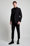 Burton Black Super Skinny Bi-stretch Double Breasted Suit Jacket thumbnail 2