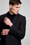 Burton Black Super Skinny Bi-stretch Double Breasted Suit Jacket thumbnail 4
