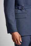 Burton Relaxed Fit Blue Belted Bi-stretch Suit Jacket thumbnail 4