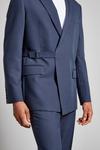 Burton Relaxed Fit Blue Belted Bi-stretch Suit Jacket thumbnail 6