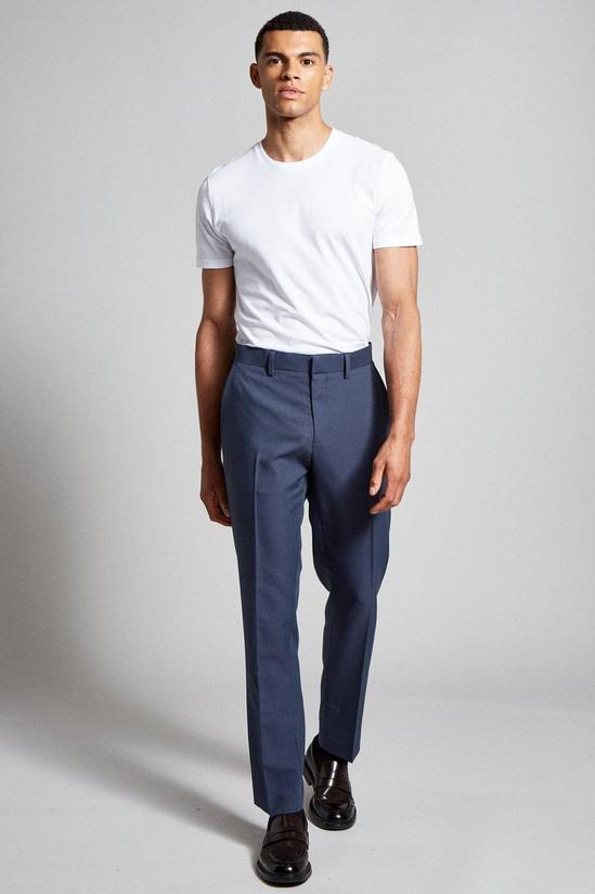 Burton Slim Fit Blue Bi-stretch Suit Trousers 2