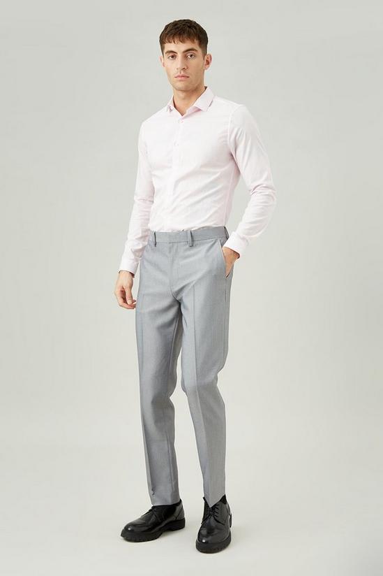 Burton Slim Fit Grey Bi-stretch Suit Trouser 1