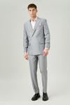 Burton Slim Fit Grey Bi-stretch Suit Trouser thumbnail 2
