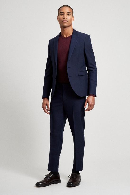 Burton Skinny Crop Fit Navy Bi-stretch Suit Trouser 2