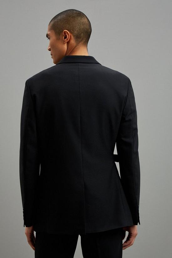 Burton Black Relaxed Belted Bi-stretch Suit Blazer 3