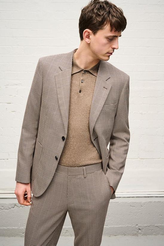 Burton Slim Fit Multi Dogtooth Half Lined Suit Jacket 1