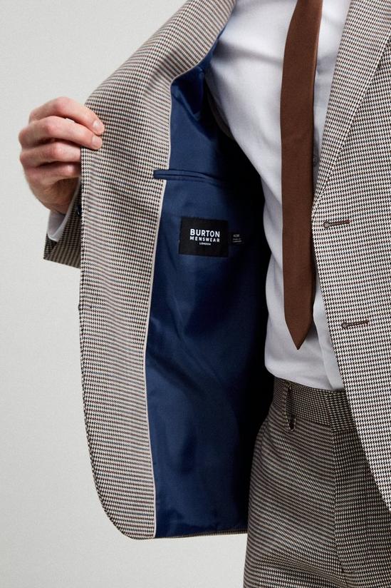 Burton Slim Fit Multi Dogtooth Half Lined Suit Jacket 5