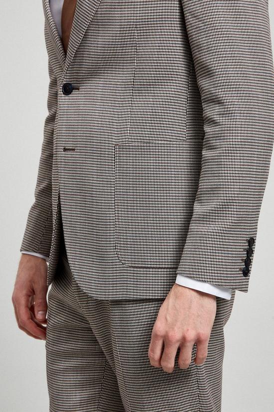 Burton Slim Fit Multi Dogtooth Half Lined Suit Jacket 6