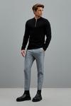 Burton Super Skinny Fit Grey Bi-stretch Crop Suit Trousers thumbnail 1