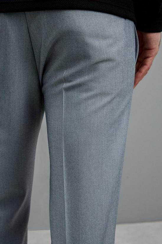 Burton Super Skinny Fit Grey Bi-stretch Crop Suit Trousers 6