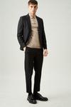 Burton Skinny Crop Fit Black Bi-stretch Suit trousers thumbnail 1