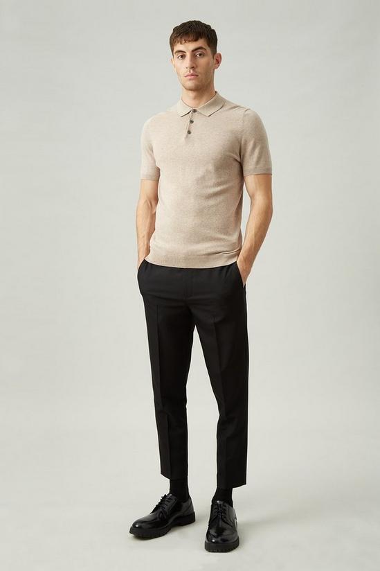 Burton Skinny Crop Fit Black Bi-stretch Suit trousers 2