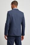 Burton Blue Skinny Bi-stretch Double Breasted Suit Jacket thumbnail 3