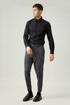 Burton Relaxed Tapered Fit Grey Bi-stretch Suit Trouser thumbnail 2
