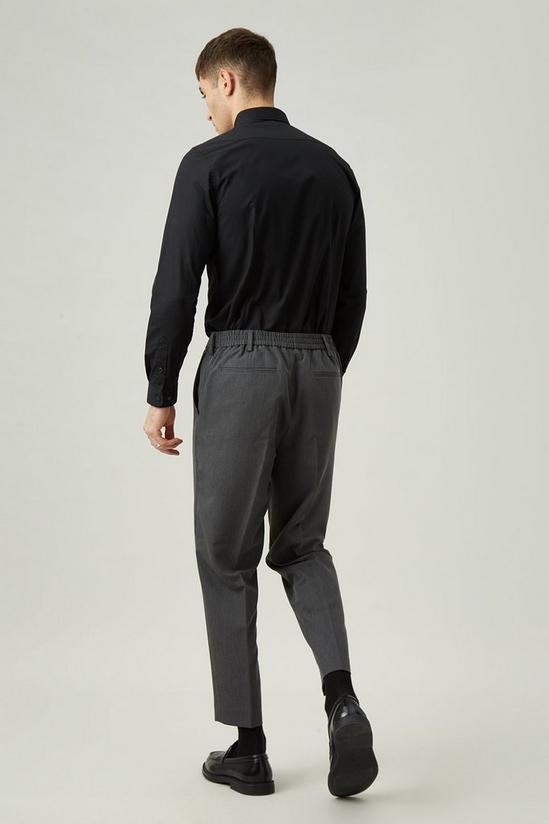 Burton Relaxed Tapered Fit Grey Bi-stretch Suit Trouser 3