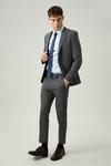 Burton Super Skinny Fit Charcoal Bi-Stretch Suit Jacket thumbnail 2