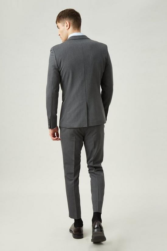 Burton Super Skinny Fit Charcoal Bi-Stretch Suit Jacket 3
