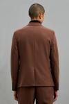 Burton Super Skinny Fit Brown Bi-stretch Suit Jacket thumbnail 3