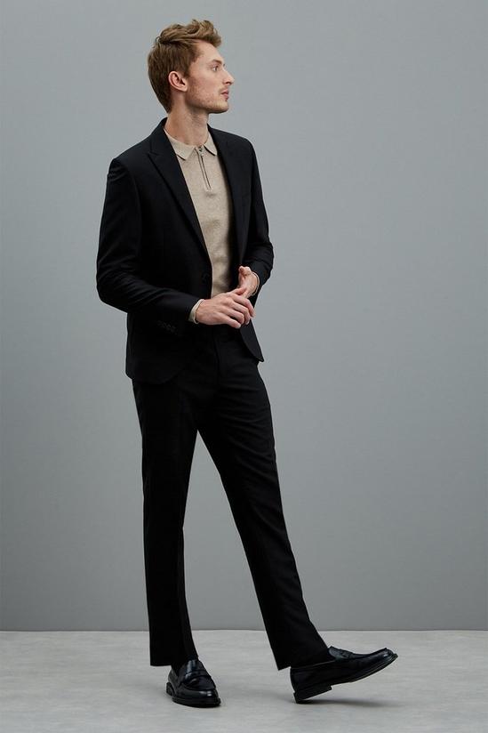 Burton Skinny Fit Black Bi-Stretch Suit Jacket 1