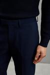 Burton Super Skinny Fit Navy Bi-Stretch Crop Suit Trousers thumbnail 4