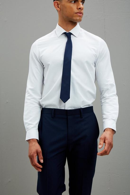 Burton Super Skinny Fit Navy Bi-Stretch Crop Suit Trousers 6