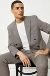 Burton Slim Fit Multi Coloured Dogtooth Suit Jacket thumbnail 4