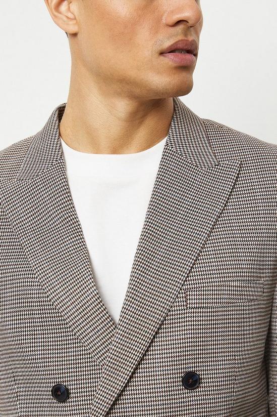 Burton Slim Fit Multi Coloured Dogtooth Suit Jacket 6