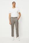 Burton Tapered Fit Multi Dogtooth Elasticated Waistband Suit Trousers thumbnail 1